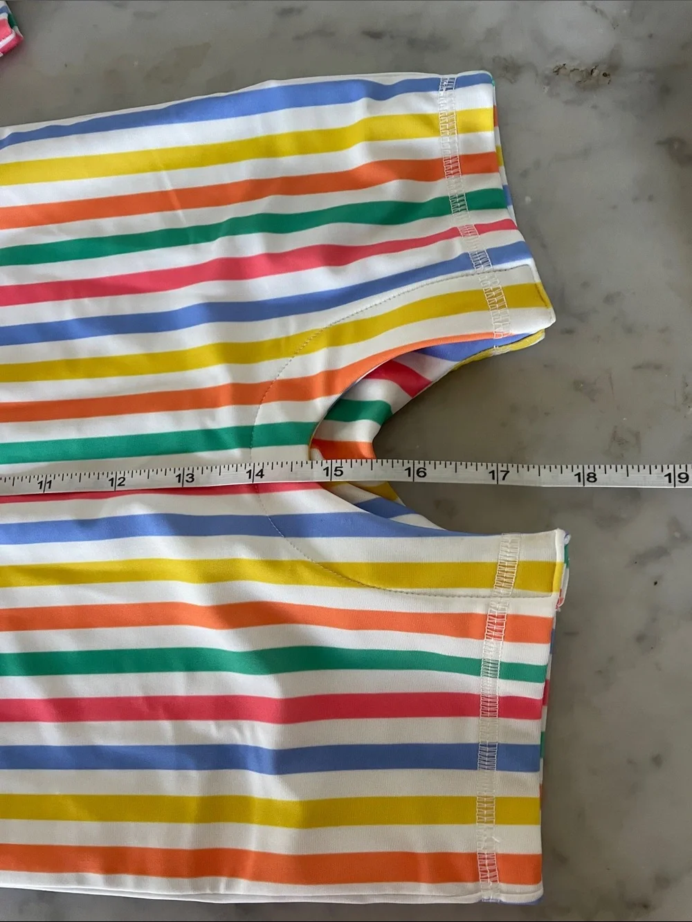 GAP Kids One-Piece Rash Guard Swim Suit - Rainbow Stripes